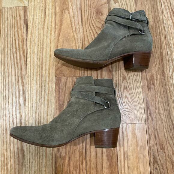 YSL Yves Saint Laurent Suede Bootie - Picture 1 of 10